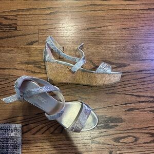 Jimmy Choo Snake Skin Wedges